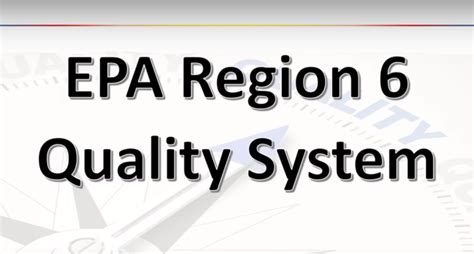Epa Region 6 Quality Assurance Qa Training Now Available Online On