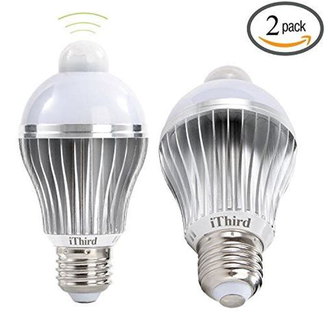 Ithird E26 7w Led Motion Sensor Light Bulbs Pir Infrared Motion