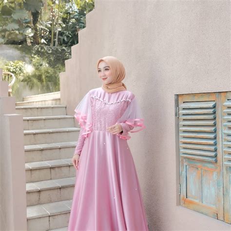 50 Model Gamis Idul Fitri Terbaru Elegan Dan Fashionable
