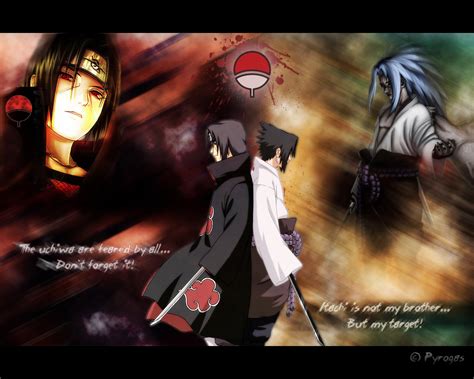 Naruto Vf Wallpapers Sasuke And Itachi Uchiha Brothers
