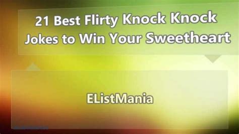 21 Best Flirty Knock Knock Jokes To Win Your Sweetheart