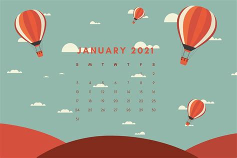 Apabila ada pertanyaan silahkan hubungi admin okamotret. January 2021 Calendar HD Wallpaper Download in 2020 ...