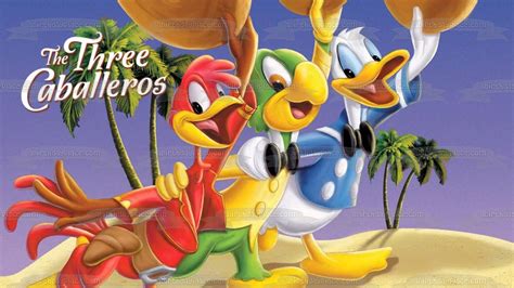 The Three Caballereos Donald Duck Jose Carioca And Aracuan Bird Edible