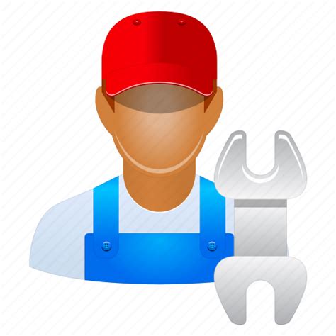 Serviceman Repair Repairman Service Work Worker Account Icon