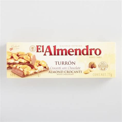 El Almendro Almond Turron Crocanti With Chocolate Spanish Desserts