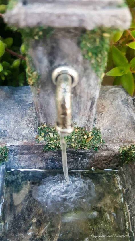 Diy An Adorable Fairy Water Feature Water Features Miniature Fairy Gardens How To Make Water