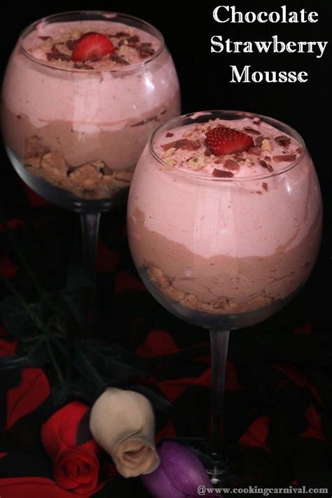 Eggless Chocolate Strawberry Mousse Love Is In The Air My Addition To Valentine Day Treat ♥️