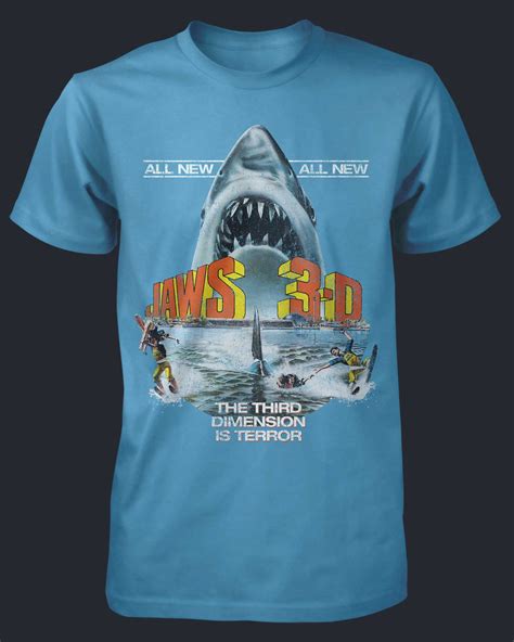 Jaws Officially Licensed Horror Jaws 3d Shark T Shirt And More