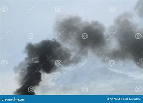 Black Smoke From Fire Burning Stock Photo Image Of Nature Dramatic