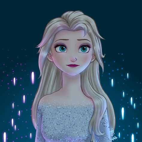 She is beautiful, serious and vulnerable, despite her magnificent abilities to freeze everything! Elsa - Disney's Frozen 2 Fan Art (43058132) - Fanpop