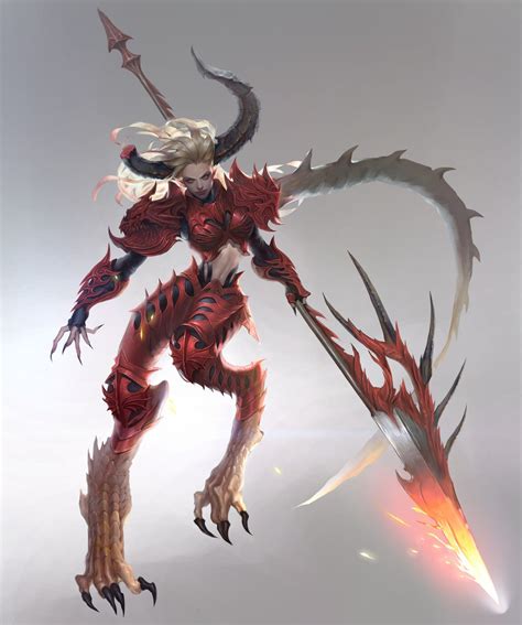 Pin de Araeon em Character Design Monstros lendários Monstros Demônios