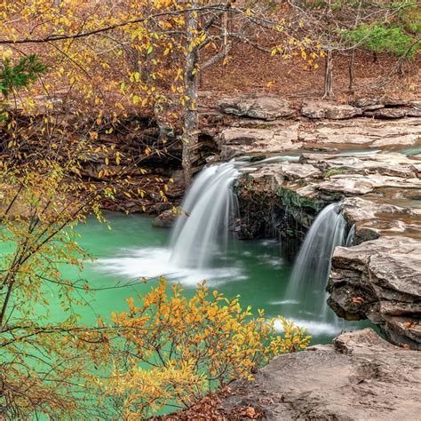 Arkansas Falling Water Falls In Autumn Ozark National Forest 1x1