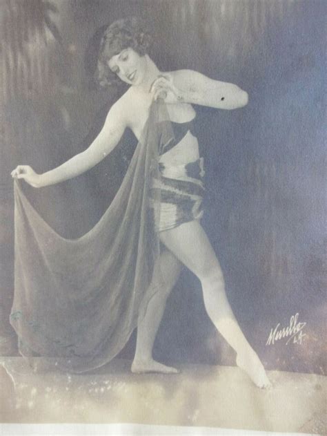 Antique Sepia Risque Pinup Dancer Signed By Artist And Dancer Etsy