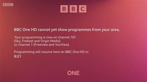 End Of The Long Road To Regional Bbc One Hd Rxtv Info