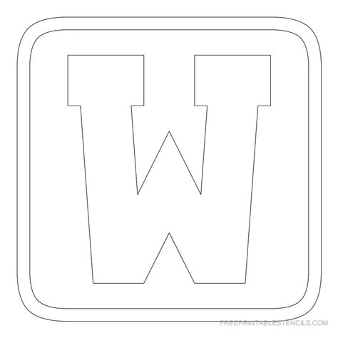 7 Best Images Of Printable Block Letter W Printable Block Letters