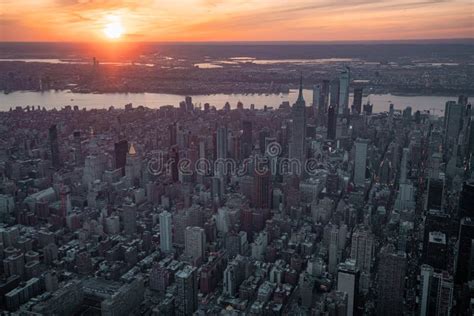Midtown Manhattan In New York City Stock Image Image Of Drone State