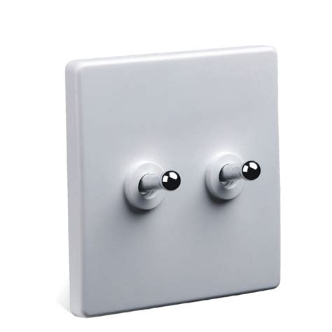 86 Style White Light Switch Two Control Two Way 10a 110v 250v Light