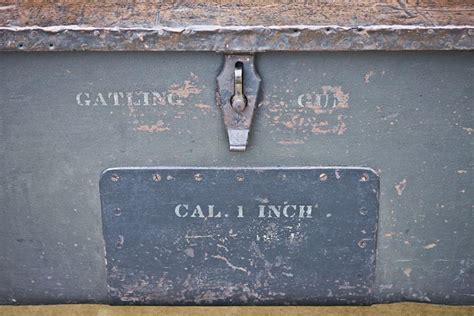 Limber Chest For 1 Gatling Gun From The Late Civil War To Early Indian