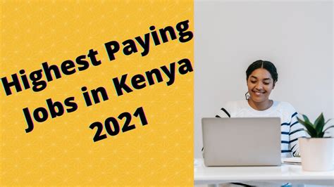 Highest Paid Jobscareers In Kenya 2021 Youtube