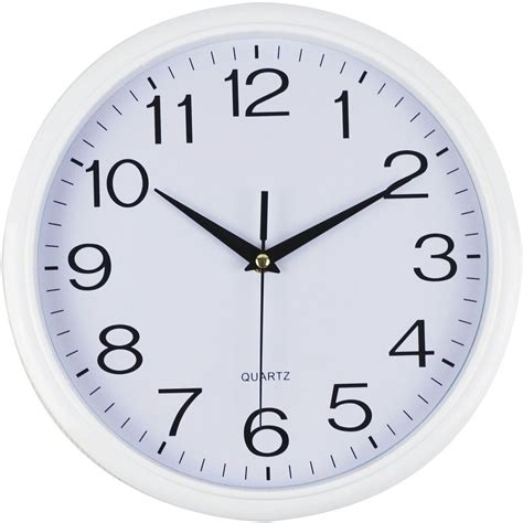 Italplast Wall Clock White Trim 43cm