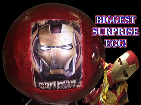 Biggest Surprise Egg Ironman Marvel Toys Inside Kinder Surpise Egg