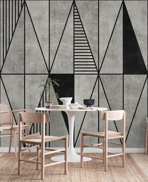 Buy Concrete Triangles Wall Mural Free Us Shipping At