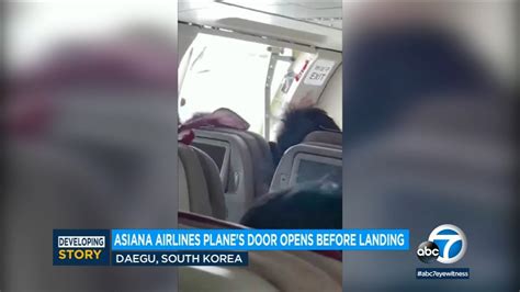Man Opens Emergency Door Mid Flight Video Youtube