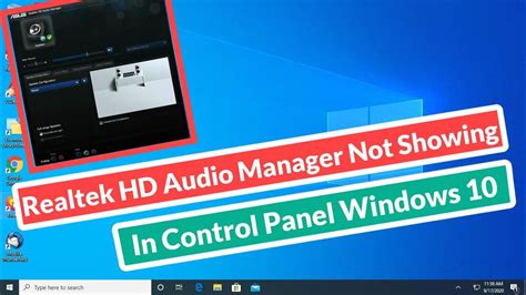 Solución Para Realtek Hd Audio Manager No Se Muestra En El Panel De Control Windows 10 Mundowin
