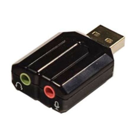 Syba Usb 20 Stereo Audio Adapter External Sound Card With Mic Input 3