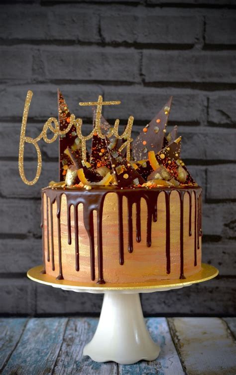 Our cakes are works of art specially made for you. Not your average Chocolate Orange Cake | Cake, 40th cake, Drippy cakes