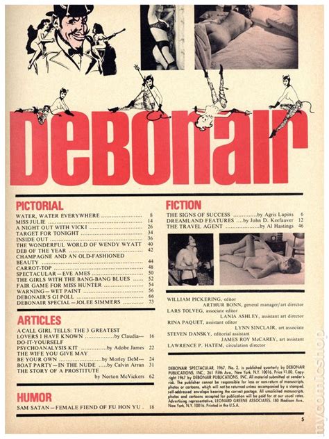 Debonair Spectacular Debonair Publications Inc Magazine Comic Books