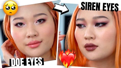 doe eyes vs siren eyes tiktok trend makeup 2 full tutorials day to night makeup looks youtube