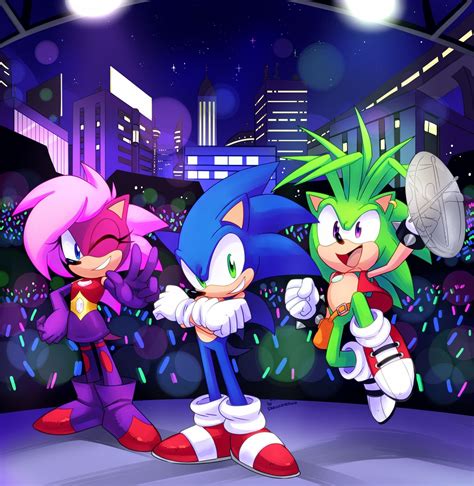 Comm Sonic Underground By Drawloverlala On Deviantart Sonic Underground Sonic Sonic The