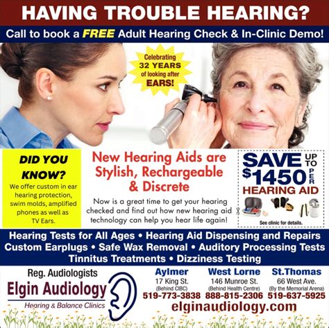 Having Trouble Hearing Elgin Audiology Hearing Balance Clinics St Thomas On
