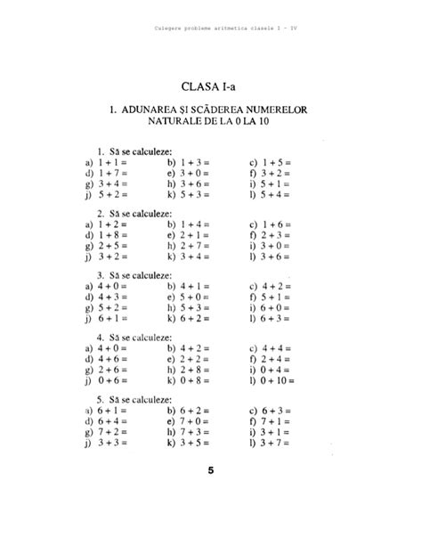 Schneider Clasele 01 04 Matematica Culegere