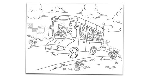 Dibujos Para Colorear Autobuses Infantiles Impresion Gratuita