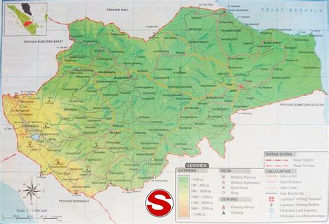 Peta Jambi Lengkap Dengan Nama Kabupaten Dan Kota Pinhome