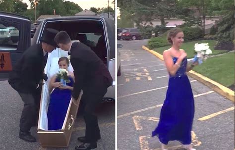 A Teen Arrived To Her Prom In A Damn Coffin Girlfriend
