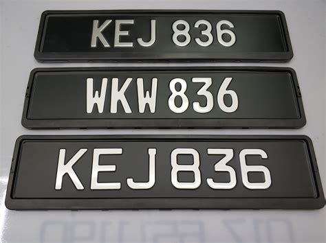 For vip number plates and vehicle registration number click here. Premium Aluminium Embossed Number Plate with Fully ...
