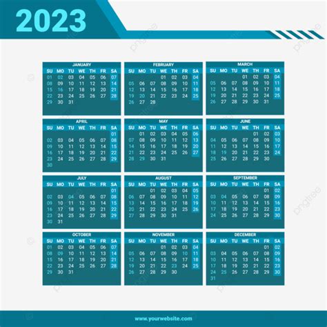2023 Calendar Design Vector Design Images 2023 Calendar Design