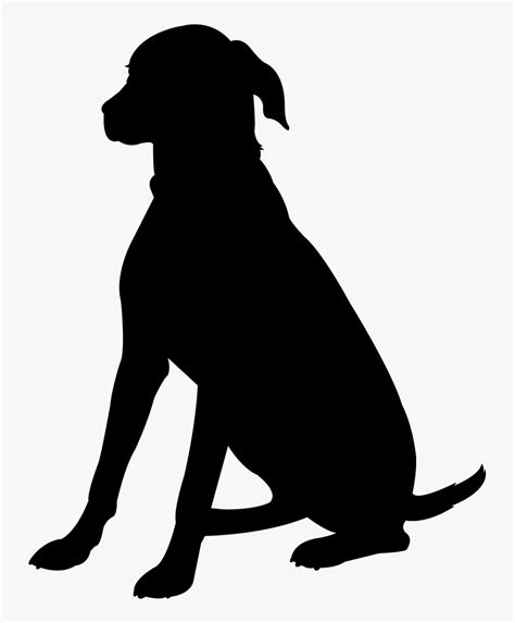 Free Vector Dog Sit Silhouettes Hd Png Download Kindpng