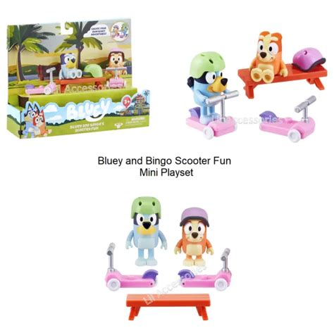 Bluey And Bingo Scooter Fun Figures Mini Playset Season 4 £1824