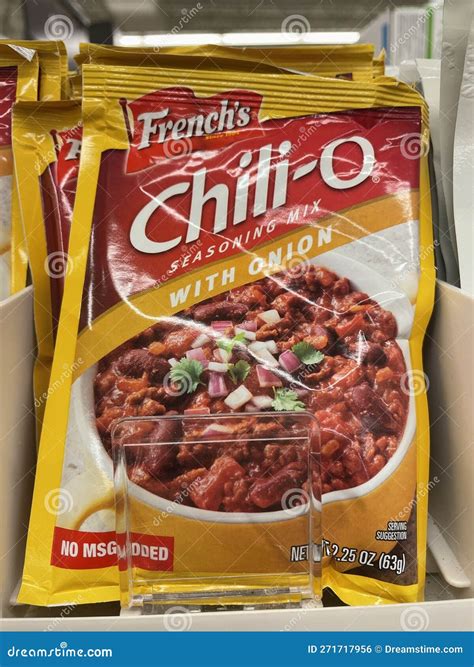 Grocery Store Frenchs Chili O Seasoning Packet Editorial Photo Image
