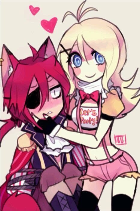 Oh~ Foxy X Toy Chica Not Bad 3 Fnaf Foxy Anime Fnaf Five Nights