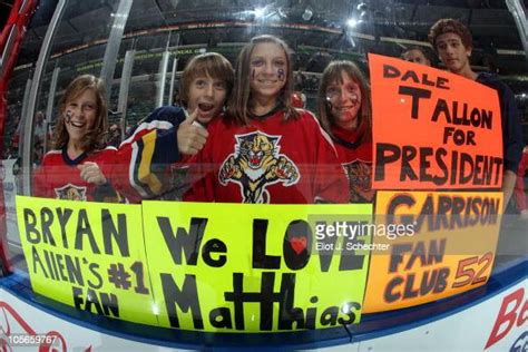 Florida Panthers Fans Give Their Support Prior To The Start Of The