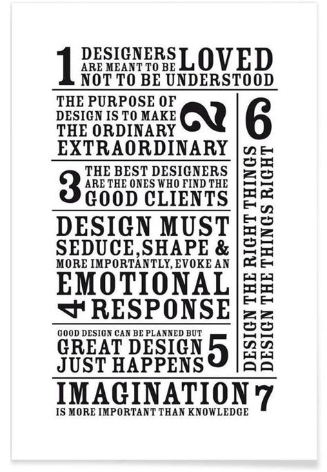 7 Rules Poster Juniqe