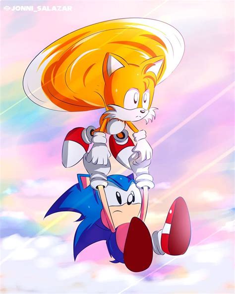 Sonic And Tails Fanart By Jonnisalazar On Deviantart Sonic Sonic Art