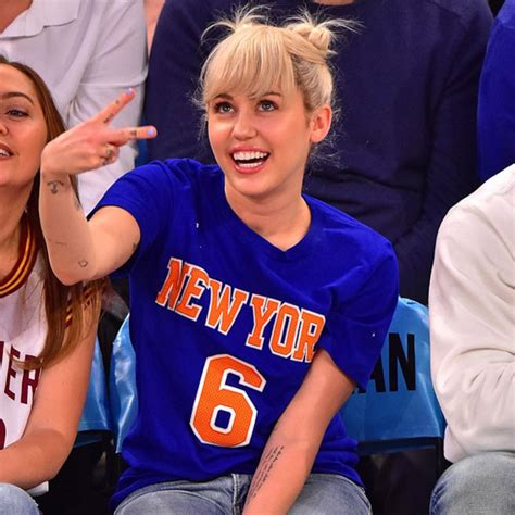 Miley Cyrus Gets Embarrassed At Knicks Vs Cavaliers Game And