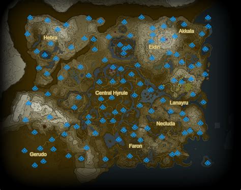 Mapa De Santuarios Zelda Tears Of The Kingdom Image To U