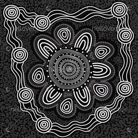 Aboriginal Dot Art Black And White Download Graphics And Vectors